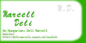 marcell deli business card